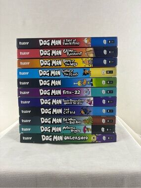 Dog Man Book Set - Multi-Color Children's Collection 11 book lot